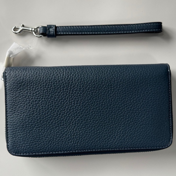 Coach Denim / Silver Long Zip Around Wallet With Coach Graphic - Picture 5 of 6